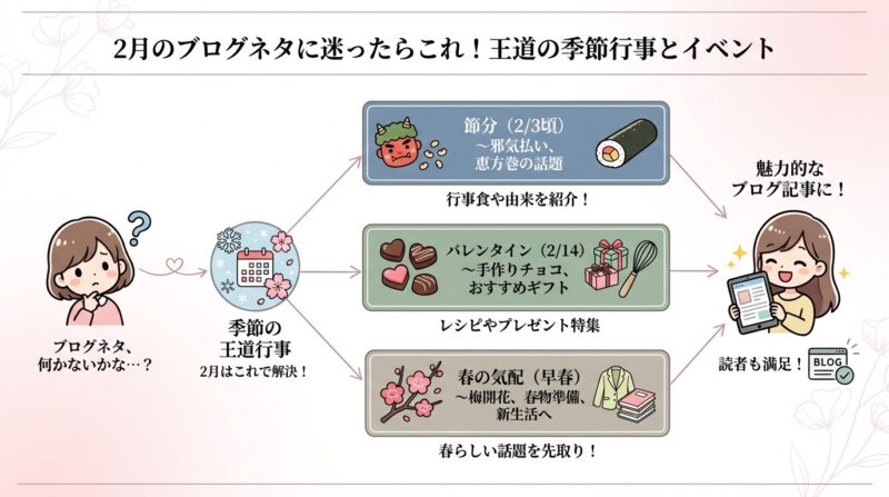 2月のブログネタに迷ったらこれ！王道の季節行事とイベント