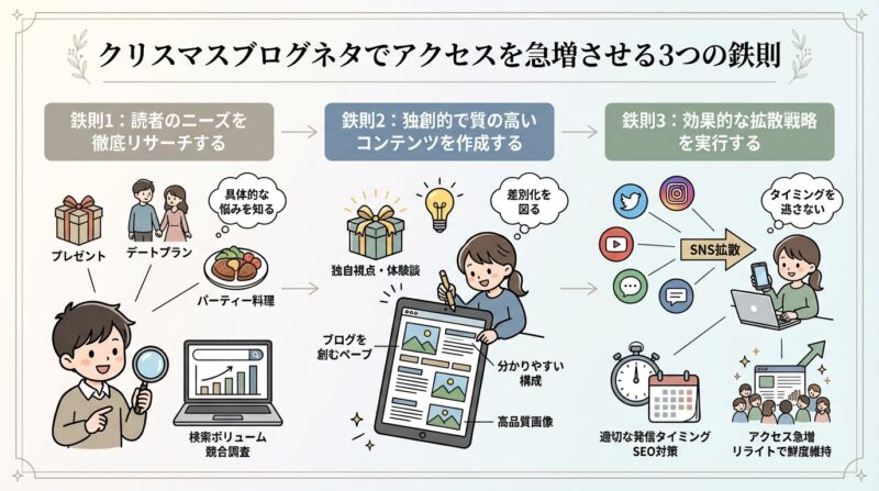 クリスマスブログネタでアクセスを急増させる3つの鉄則