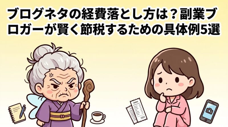 ブログネタ経費落とし方｜ブログネタの経費落とし方は？副業ブロガーが賢く節税するための具体例5選