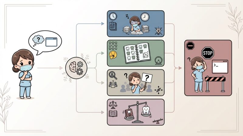 AIで作るゼロ初心者のアフィリエイト講座∸nano婆と学ぼう! | ネタ切れ解消!歯科衛生士ブログネタ30選、読者に喜ばれる発信のコツを紹介 なぜ歯科衛生士はブログネタで立ち止まってしまうのか