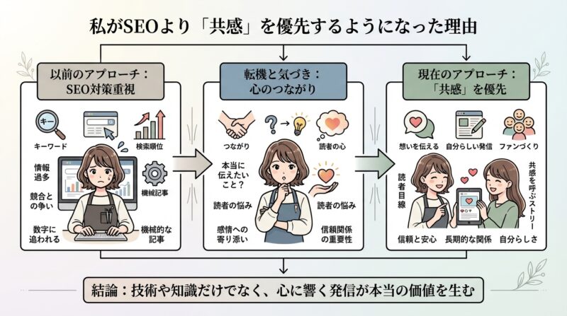 私がSEOより「共感」を優先するようになった理由