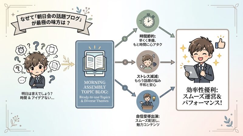 なぜ「朝礼ネタブログ」が最強の味方なのか？効率化のメリット