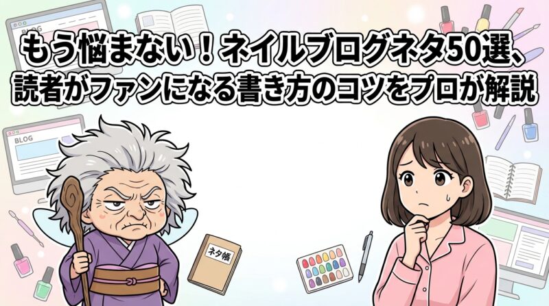 ネイルブログネタの解説イメージ