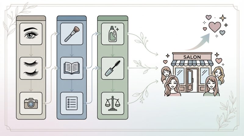 AIで作るゼロ初心者のブログ講座∸nano婆と学ぼう! | もう悩まない!集客に効くマツエクブログネタ30選、アイリストのための具体例 【カテゴリー別】集客に効くマツエクブログネタ30選