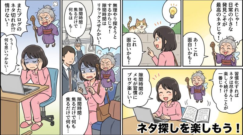 ネタ探しを習慣化！隙間時間でブログを楽しく続けるためのヒント