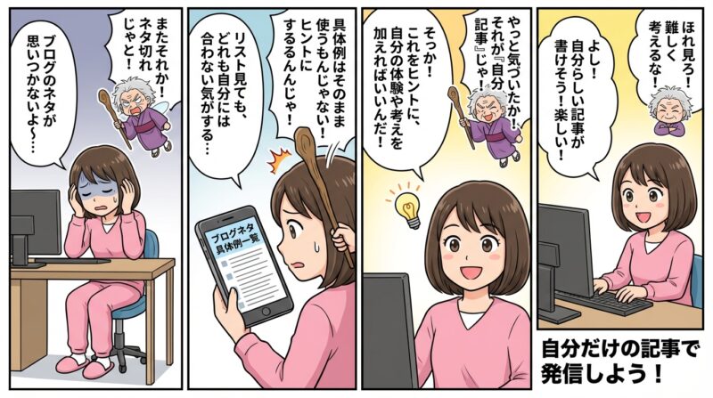 まとめ：ブログネタ具体例一覧をヒントに自分だけの記事を書こう