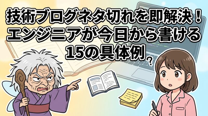 技術ブログネタの解説イメージ