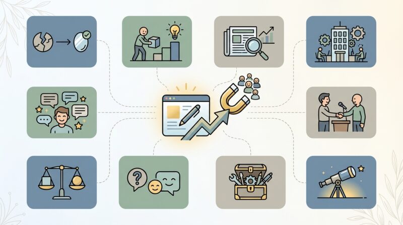 【厳選】集客を最大化するビジネスブログネタの具体例10選（判断）