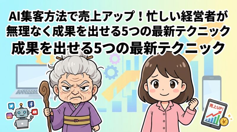 ai集客方法の解説イメージ