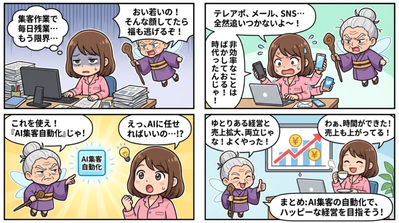 まとめ：AI集客の自動化で、ゆとりある経営と売上拡大を両立しよう