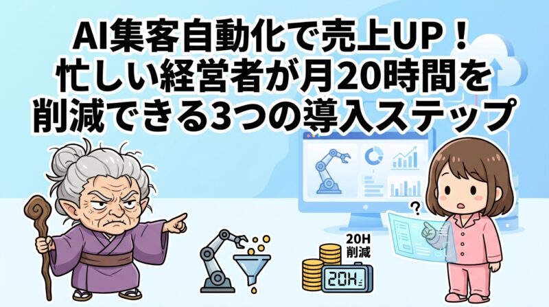 ai集客自動化の解説イメージ