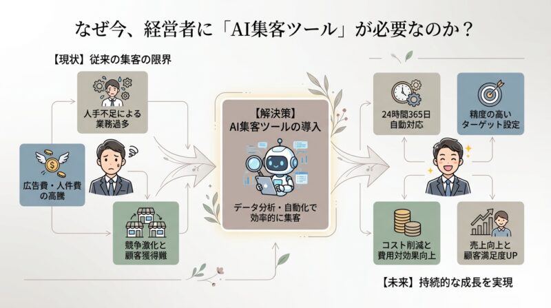 なぜ今、経営者に「AI集客ツール」が必要なのか？
