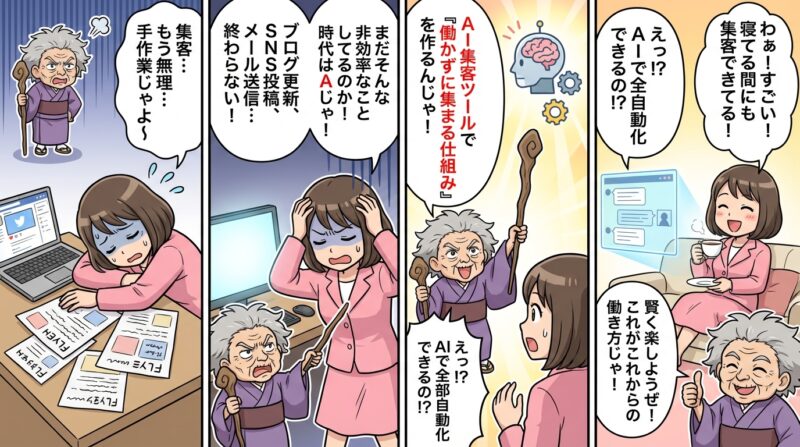 まとめ：AI集客ツールで「働かずに集まる仕組み」を構築しよう