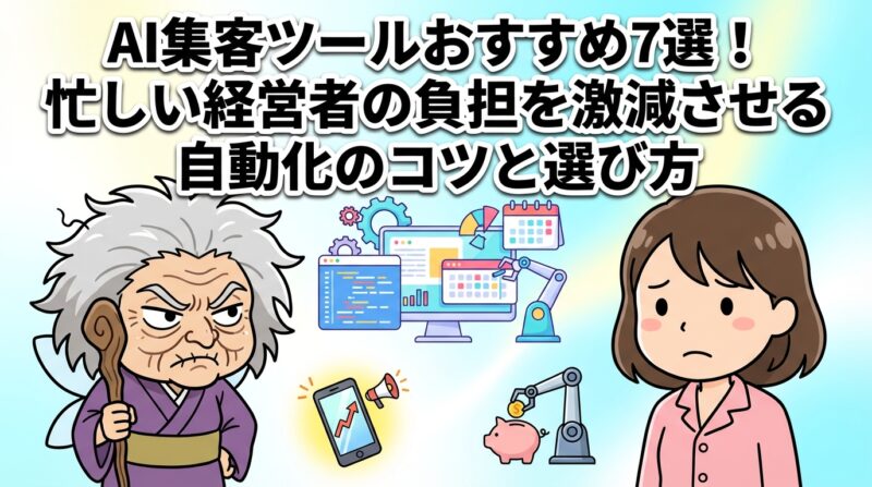 ai集客ツールの解説イメージ