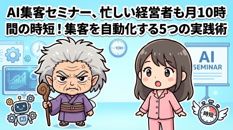 ai集客セミナーの解説イメージ