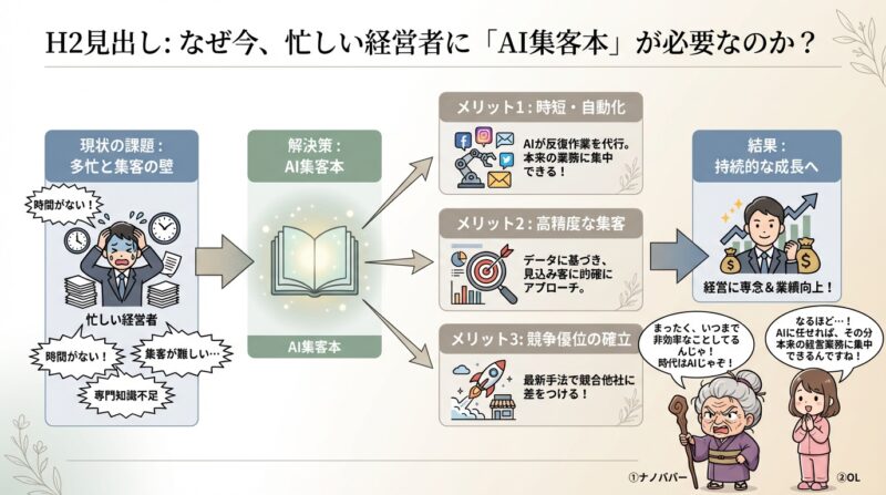 なぜ今、忙しい経営者に「AI集客本」が必要なのか？