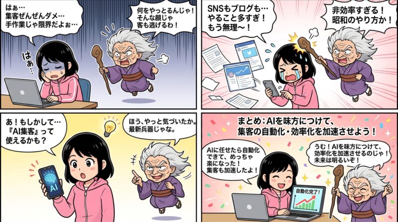 まとめ：AIを味方につけて集客の自動化・効率化を加速させよう