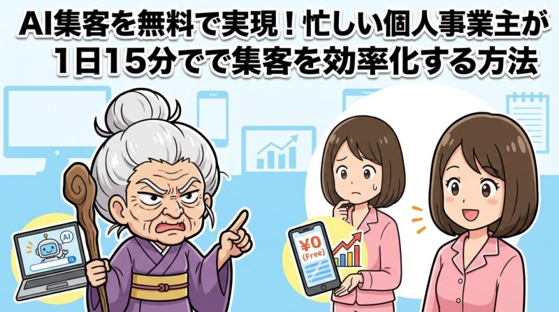 ai集客無料の解説イメージ