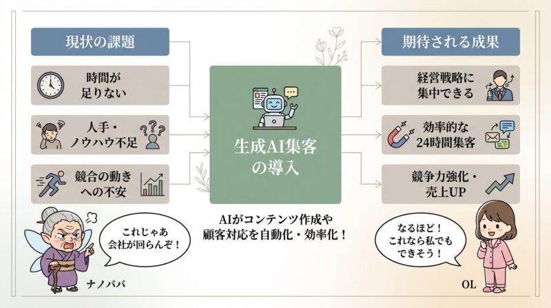 なぜ今、忙しい経営者に生成AI集客が必要なのか