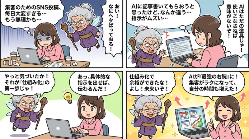 まとめ：生成AIを「最強の右腕」にして集客を仕組み化しよう