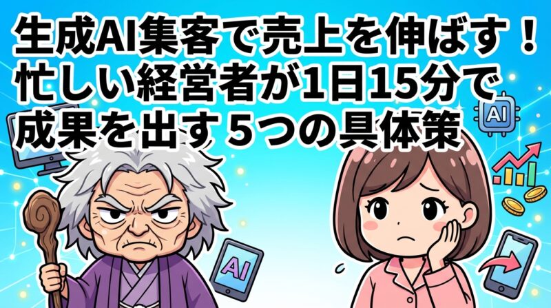 生成ai集客の解説イメージ