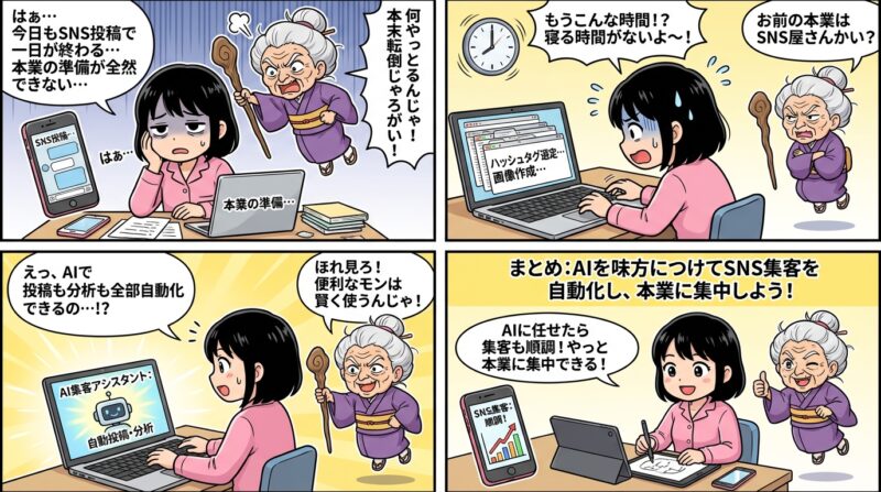 まとめ：AIを味方につけてSNS集客を自動化し、本業に集中しよう