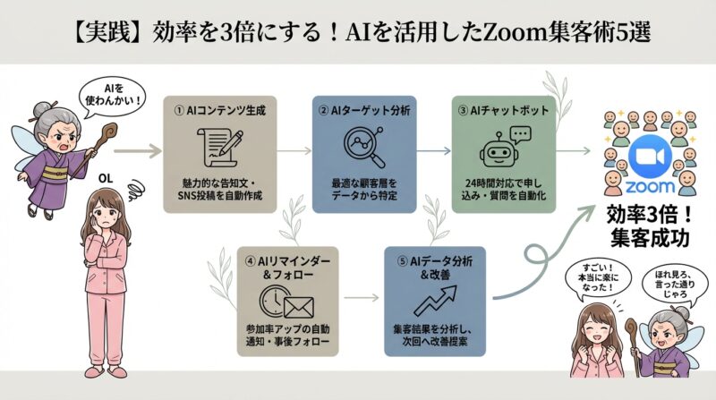 【実践】効率を3倍にする！AIを活用したZoom集客術5選